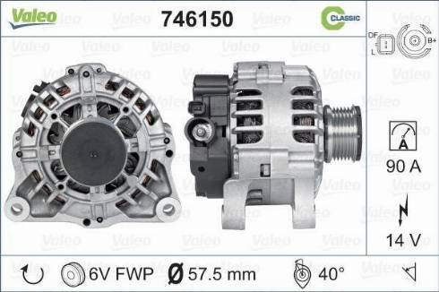 Valeo 746150 - Alternatore autozon.pro