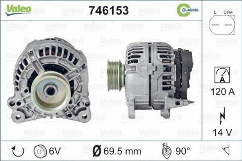 Valeo 746153 - Alternatore autozon.pro