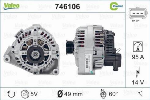 Valeo 746106 - Alternatore autozon.pro