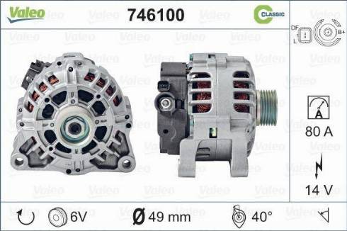 Valeo 746100 - Alternatore autozon.pro