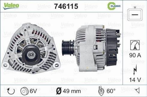 Valeo 746115 - Alternatore autozon.pro