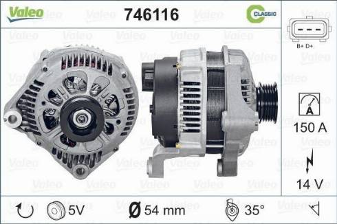 Valeo 746116 - Alternatore autozon.pro