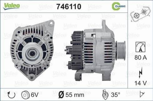 Valeo 746110 - Alternatore autozon.pro