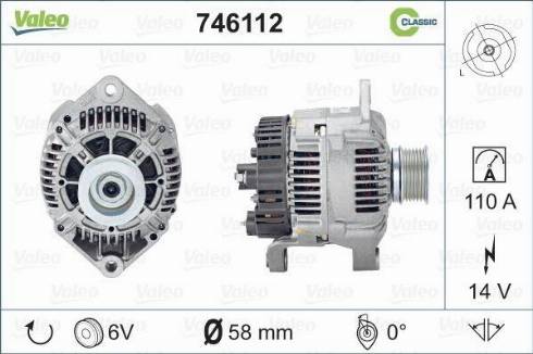 Valeo 746112 - Alternatore autozon.pro