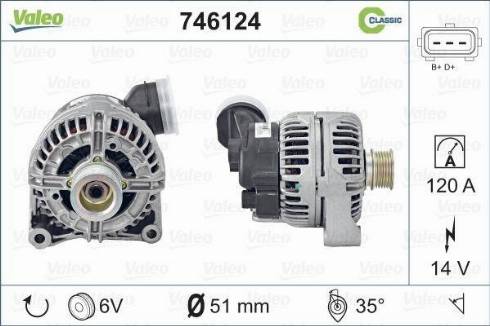 Valeo 746124 - Alternatore autozon.pro