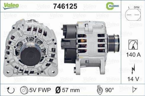 Valeo 746125 - Alternatore autozon.pro