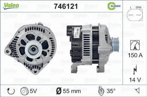 Valeo 746121 - Alternatore autozon.pro