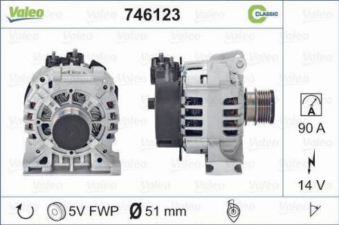 Valeo 746123 - Alternatore autozon.pro