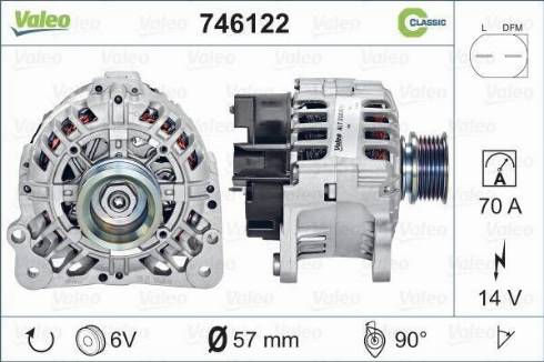 Valeo 746122 - Alternatore autozon.pro