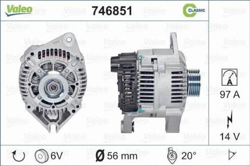 Valeo 746851 - Alternatore autozon.pro