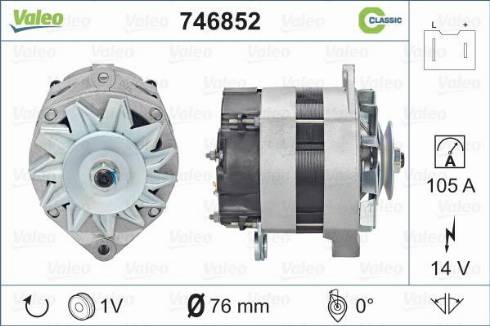 Valeo 746852 - Alternatore autozon.pro