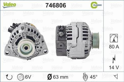 Valeo 746806 - Alternatore autozon.pro