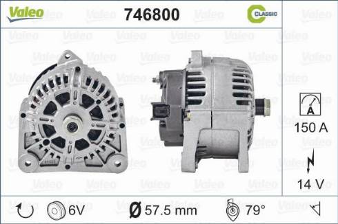 Valeo 746800 - Alternatore autozon.pro