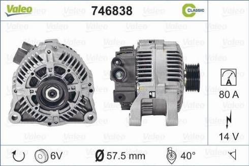 Valeo 746838 - Alternatore autozon.pro