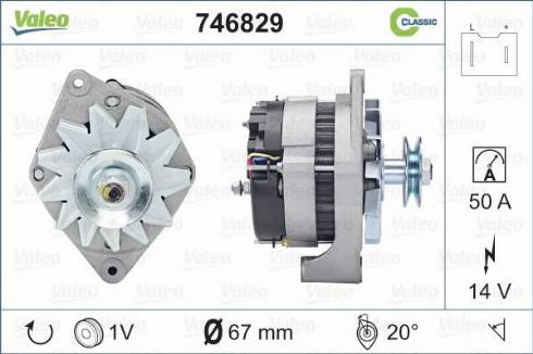 Valeo 746829 - Alternatore autozon.pro