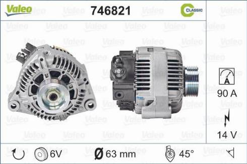 Valeo 746821 - Alternatore autozon.pro