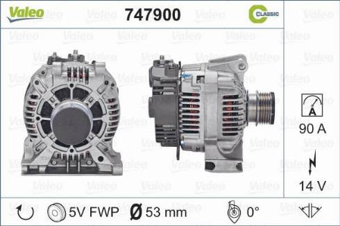 Valeo 747900 - Alternatore autozon.pro