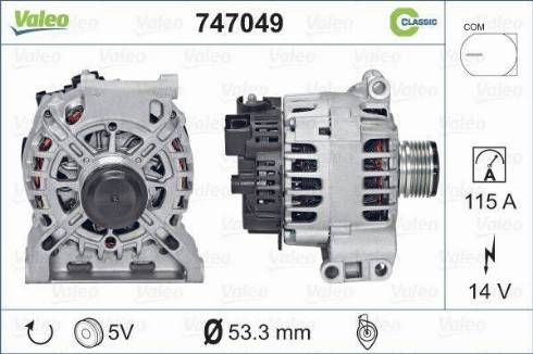 Valeo 747049 - Alternatore autozon.pro