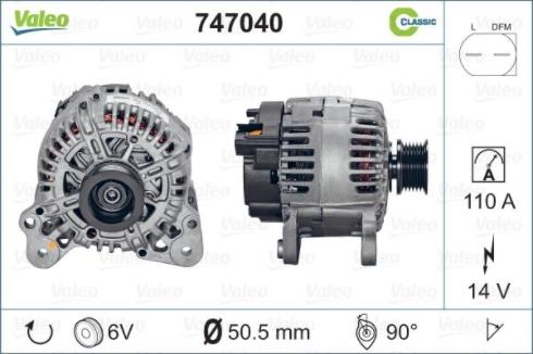 Valeo 747040 - Alternatore autozon.pro