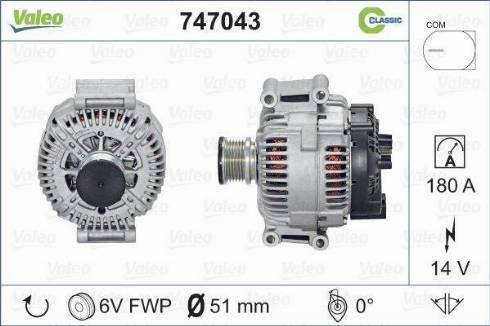 Valeo 747043 - Alternatore autozon.pro