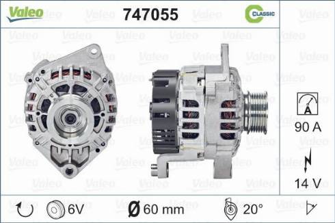 Valeo 747055 - Alternatore autozon.pro