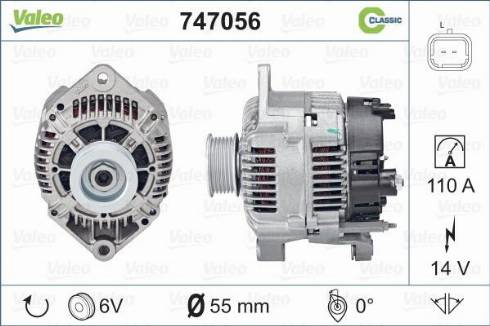 Valeo 747056 - Alternatore autozon.pro