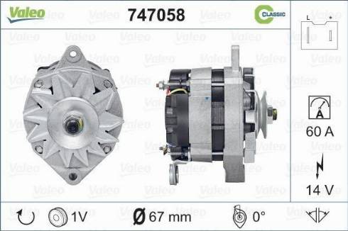 Valeo 747058 - Alternatore autozon.pro