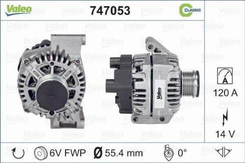 Valeo 747053 - Alternatore autozon.pro