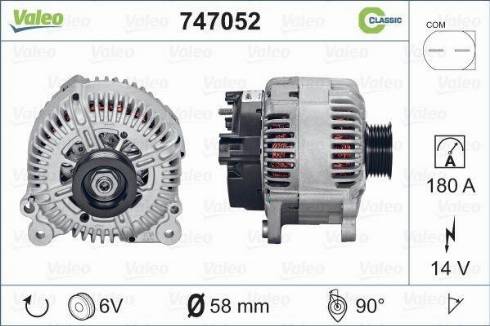 Valeo 747052 - Alternatore autozon.pro