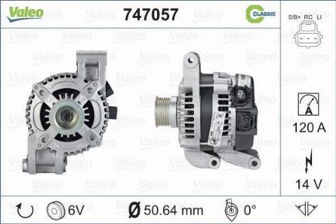 Valeo 747057 - Alternatore autozon.pro