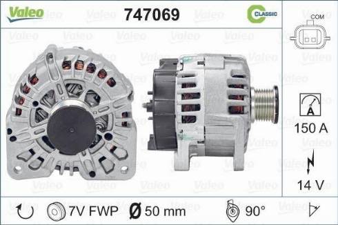 Valeo 747069 - Alternatore autozon.pro