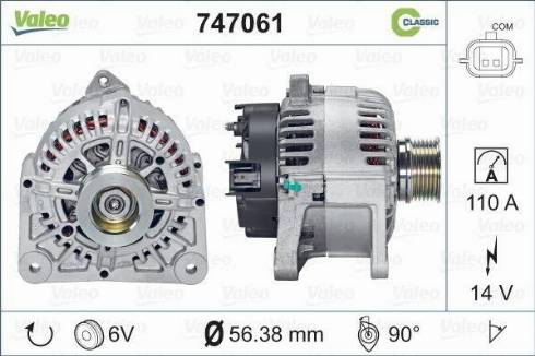 Valeo 747061 - Alternatore autozon.pro