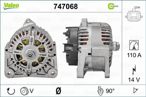 Valeo 747068 - Alternatore autozon.pro