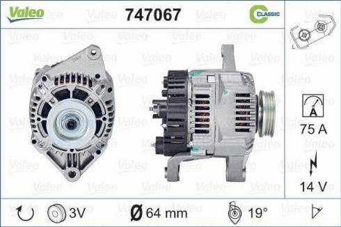 Valeo 747067 - Alternatore autozon.pro