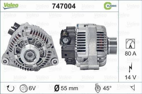 Valeo 747004 - Alternatore autozon.pro