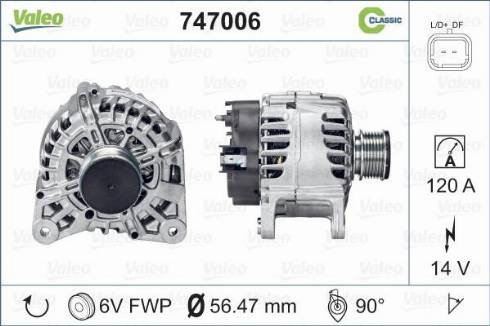 Valeo 747006 - Alternatore autozon.pro