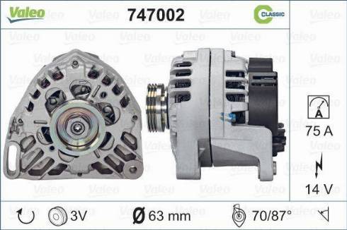 Valeo 747002 - Alternatore autozon.pro