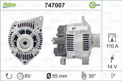 Valeo 747007 - Alternatore autozon.pro