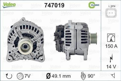 Valeo 747019 - Alternatore autozon.pro