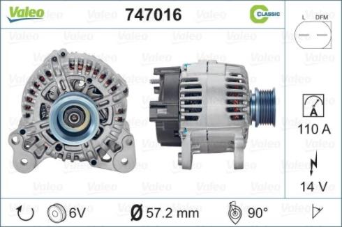 Valeo 747016 - Alternatore autozon.pro