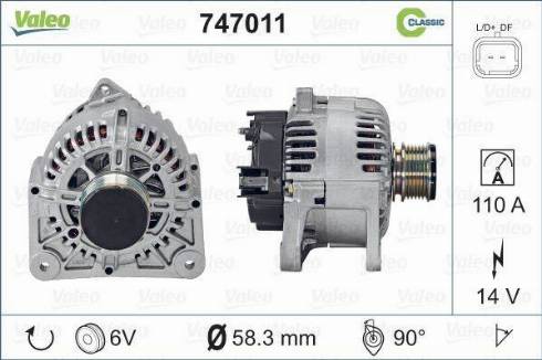 Valeo 747011 - Alternatore autozon.pro