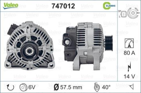 Valeo 747012 - Alternatore autozon.pro