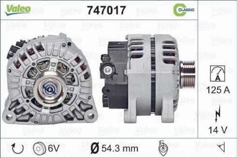 Valeo 747017 - Alternatore autozon.pro