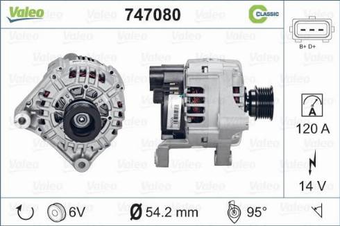 Valeo 747080 - Alternatore autozon.pro