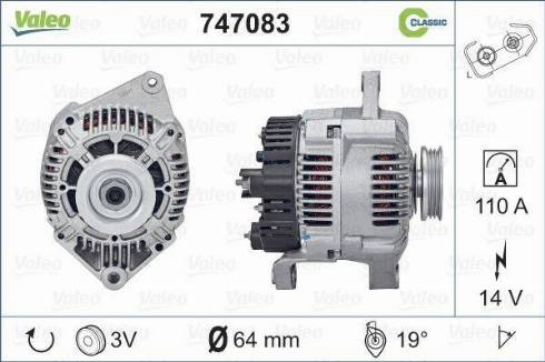 Valeo 747083 - Alternatore autozon.pro