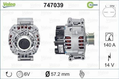 Valeo 747039 - Alternatore autozon.pro