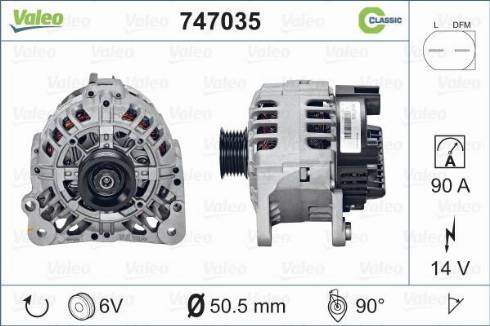 Valeo 747035 - Alternatore autozon.pro