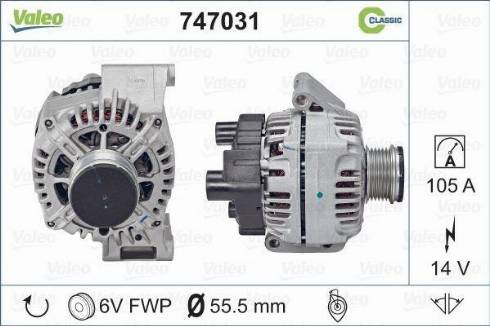 Valeo 747031 - Alternatore autozon.pro