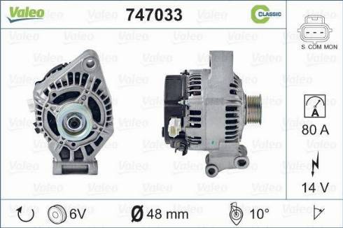 Valeo 747033 - Alternatore autozon.pro