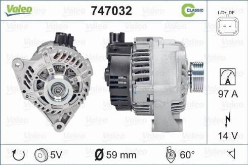 Valeo 747032 - Alternatore autozon.pro